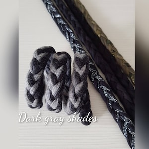 Extra long braid SPIRALOCK Bendable Dread Tie Up Dreads Wired Dread Tie Long dread wraps Black spiralocks Hair Tie Wired Headband Dreadband image 5