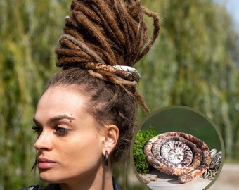 ERDE Schattierungen VELVET SPIRALOCK Bendable Dread Krawatte Dreadlock Zubehör Wired Dread Tie Spiralocks Einzigartige Dread Draht Dread Lock Unikatina