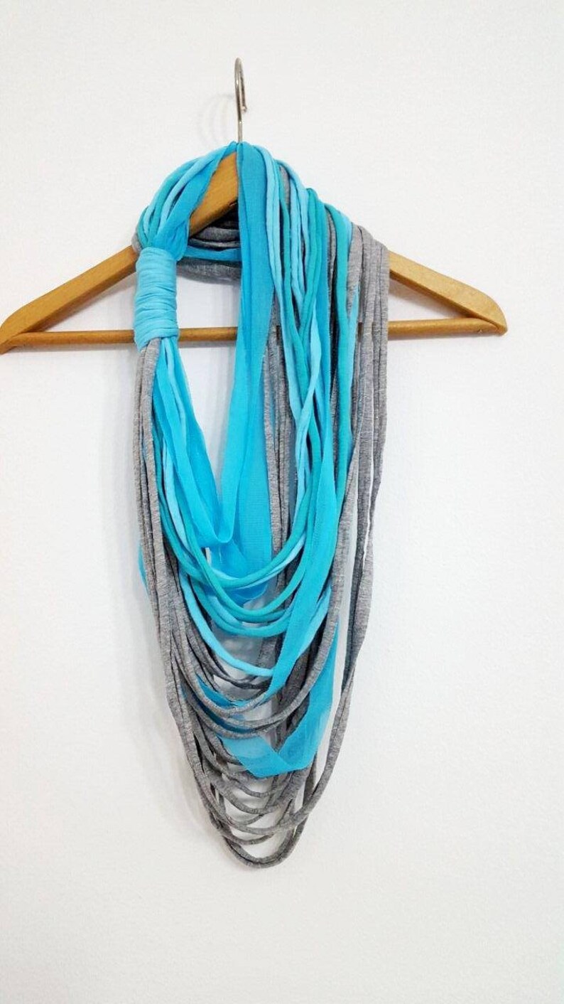Turquoise Scarf Necklace main image 1