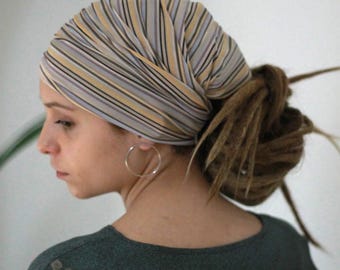 Dreadlock Tube Herren Mädchen Dreadband Gestreiftes Stirnband Breit Yoga Stirnband Namaste Erdig Headwrap Kopf Sock Dread Sock Dreadlock Zubehör