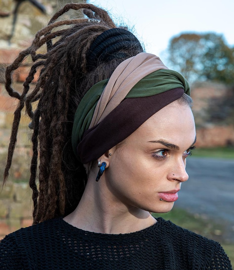 Solid black LOC Tie Bendable Dread Hair Tie Dreadlock Accessories Wired Locs hair tie long dreads Black Loc tie Black loc jewelry Loc wrap image 6