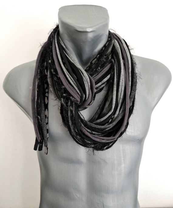 Festival outfit Men Scarf Burning men outfit Scarf Necklace for Men Infinity Festival Fashion Scarves Unique Gift for him Unisex scarf