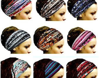 Diadema de yoga, diadema para entrenar, diadema para correr, diadema para fitness, diadema boho, diadema de moda, turbante para mujer, turbante ancho