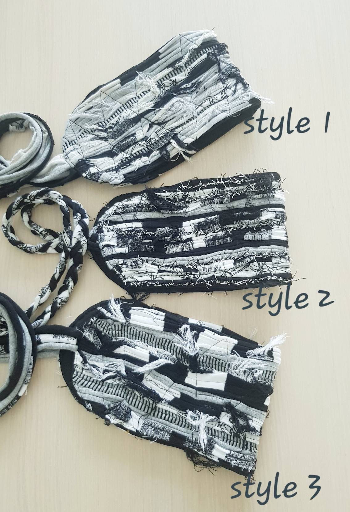 Off White Gray Black Headband Dreadlock Accessories Dead