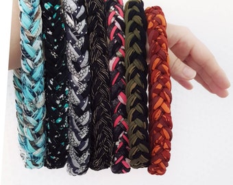 Braided headbands with  pattern.  Bohemian Headbands Womans Yoga Headbands Hippie Boho Beach Headbands  Summer Headbands Hair Accessory