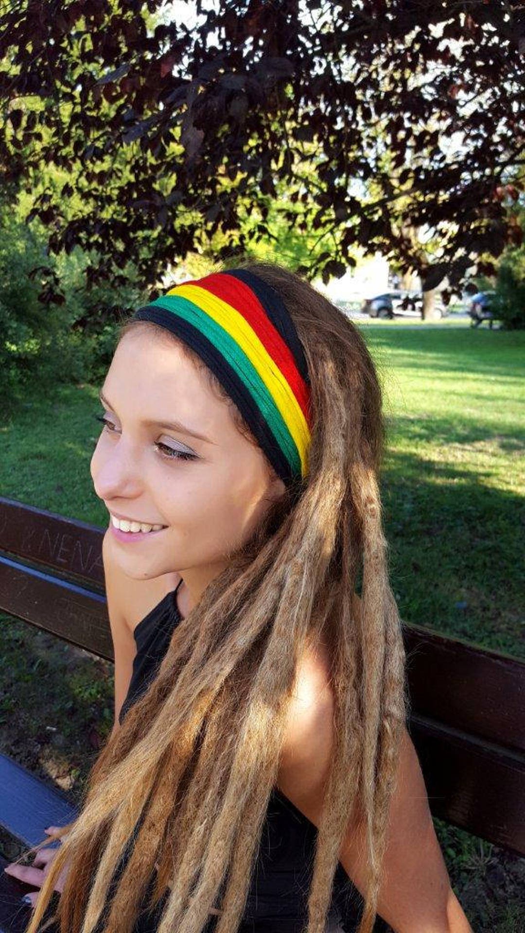 Bandeau rasta avec dreadlocks adulte