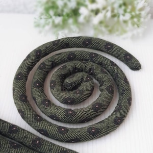Moosgrüne Lok Krawatte Biegen Dread Krawatte Loks Schmuck Wired Haargummi Dread Wrap Lange Haare Bun Wrap Dreadlock Krawatte Dunkelgrüne Lok tie