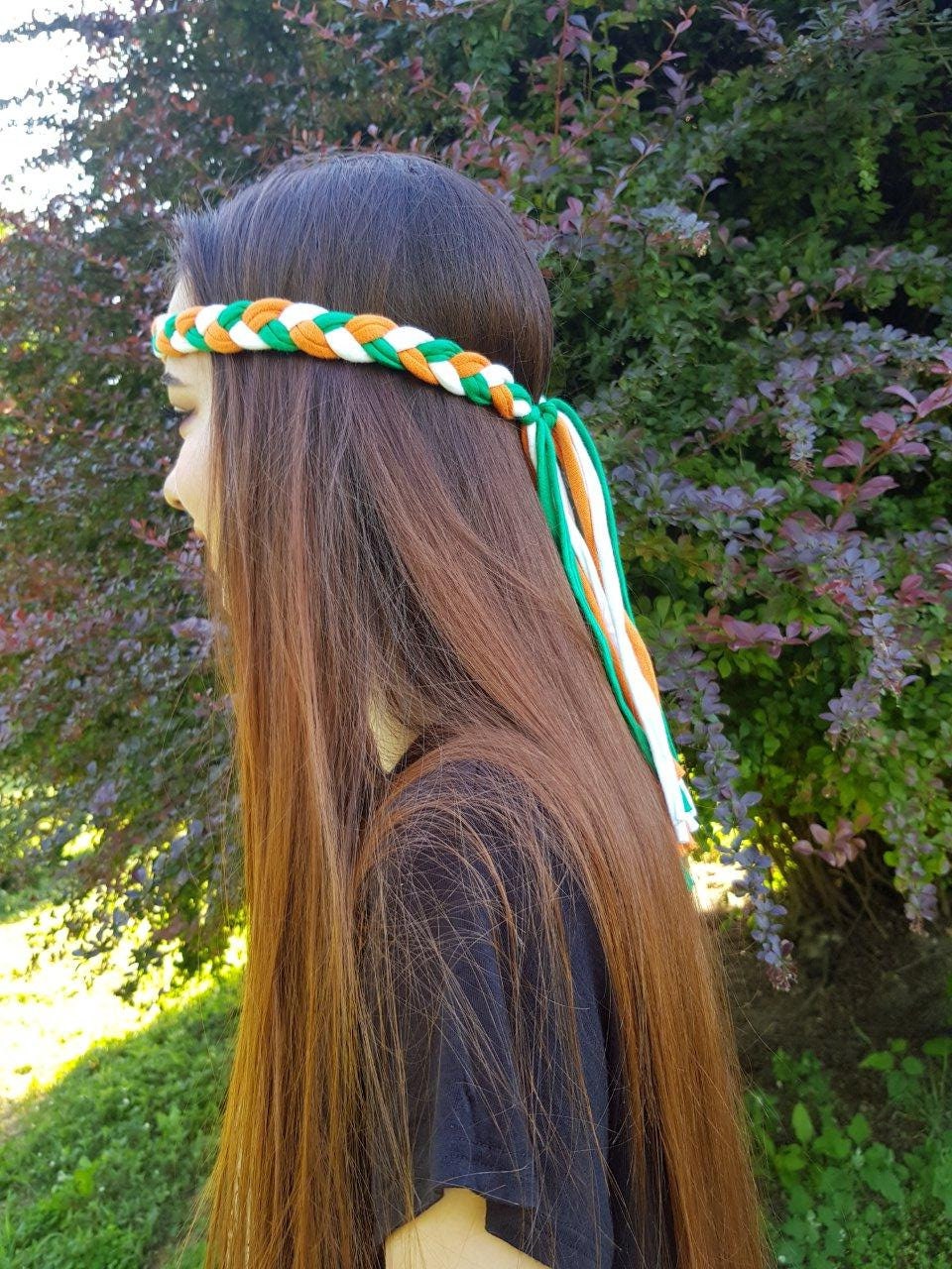 Reaky Fascia per capelli irlandese con luci a LED per il giorno di San Patrizio, accessorio per capelli da donna