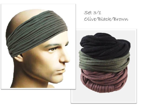 Bandeau cheveux - accessoire cheveux - noir - homme