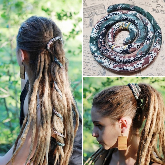 Bendable Dread Tie Dreadlock Accessories Bendable Hair Tie Bun