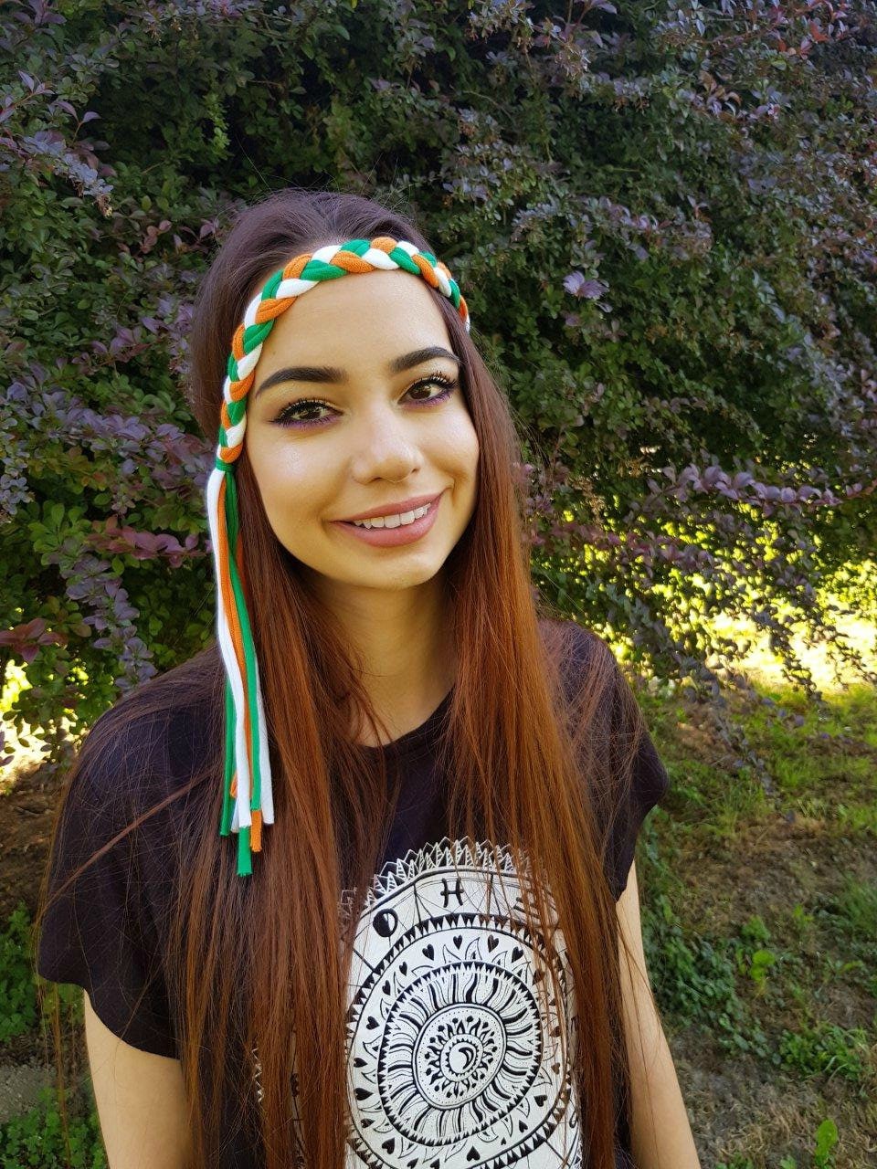 2 Fascette Patriottiche USA Per Capelli Con Bandiera E Spilla, Rosso Bianco Blu Per 4 Luglio E Feste - 4
