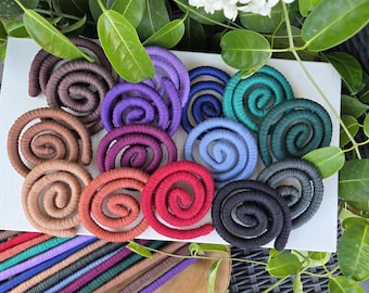 Biegsame Dreadlock-Haarteile, Draht-Haarteile für Dreadlocks, Spiral-Dreadlock-Wraps, Haaraccessoires