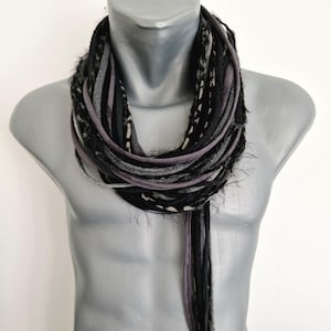 Festival outfit Men Scarf Burning men outfit Scarf Necklace for Men Infinity Festival Fashion Scarves Unique Gift for him Unisex scarf image 4