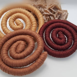 Earthy tones LOC TIE Bendable Dread Ties Dreadlock Accessories Wired Dread Tie Earthy Loc jewelry Dread Wire Dread Loc Ties Spiral ties image 7
