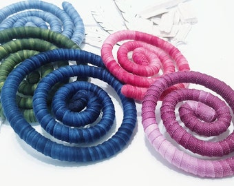 OMBRE SPIRAL LOCK Bendable Dread Krawatte Dreadlock Zubehör Wired Dread Tie Lange Dreads grün blau Spiralkrawatte Dread bun Locken wickeln