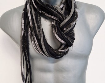 Festival outfit Men Scarf Burning men outfit Scarf Necklace for Men Infinity Festival Fashion Scarves Unique Gift for him Unisex scarf