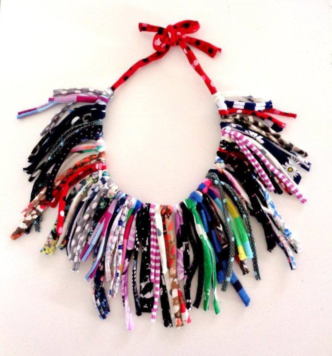 Crazy Funky Fun Necklace Statement Necklace Fringe Necklace Etsy