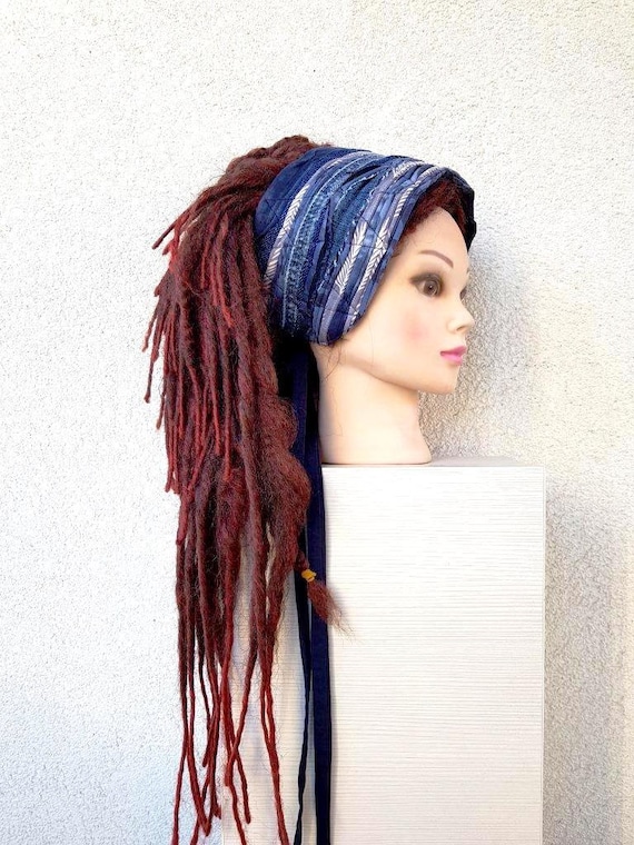 Blue Headband Denim Head Wraps Diy Frayed Jeans Headwear Boho Etsy