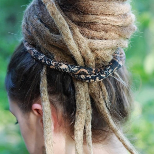 Earth Tones  Earthy Bendable Dread Tie Dreadlock  Accessories  Bendable Hair Tie Bun Wrap Ponytail Wrap Tie Long Hair Wrap Tie Up Dreads