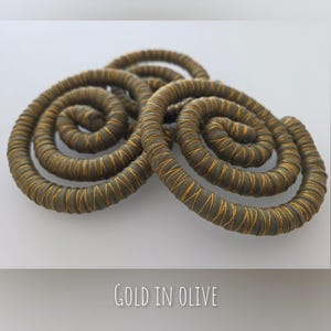 GREEN LOC TIE Bendable Dread Ties Dreadlock Accessories Loc Accessories Loc Jewelry Dreads Best way to tie dreads Spiral for dreads Loc Ties image 5