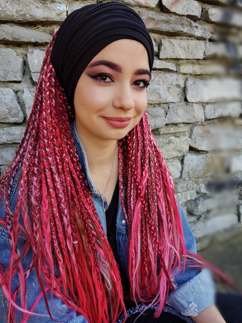 BLACK Head Scarf Black Turban Jersey Headband Jersey Scarf Etsy