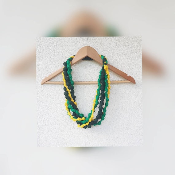Knotted shop necklace scarf