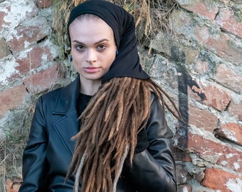 Geschenkset 3er Dreadlock Tube Stirnbänder breit Yoga Stirnband Boho Stirnband Namaste Stirnband Damen Herren Stirnband Kopf wickeln Dread Sock