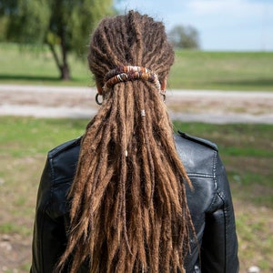 ERDE Farben SPIRALOCK Bendable Dread Krawatte Dreadlock Zubehör Wired Dread Krawatte Strukturierte Spiralocks Einzigartige Dread Wire Dread Lock Bild 8