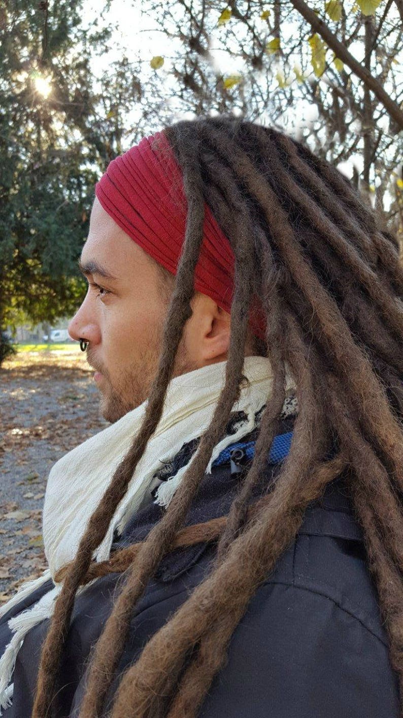Red Headband for Men Head Wear Dread Wrap Head Scarf Dreads Etsy Hong