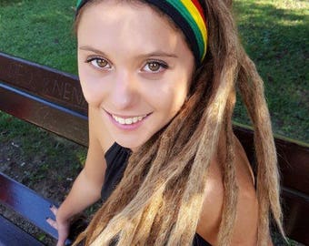Rasta Foulard Bandeau Reggae Hippie Headband Rasta Headwear