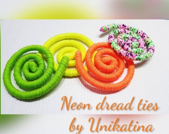 Neon SPIRALOCKS Biegbare Dread-Krawatten Dreadlock-Zubehör Kabelgebundene Dread-Krawatte Spirale für Schlösser, Dreadlock-Zubehör Sommer-Dread-Wrap Lock-Krawatte