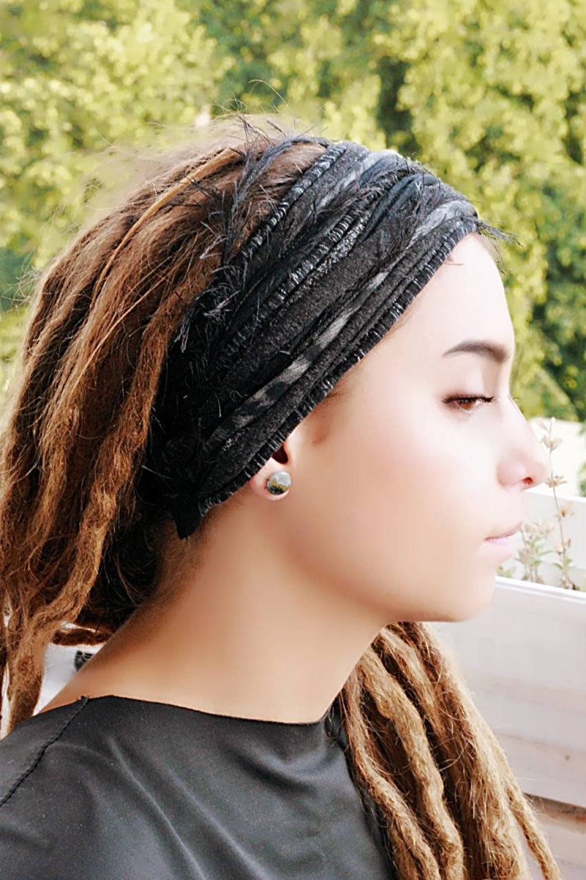 Dreadlock Accessories Dread Wrap Headband Self tie adjustable Etsy