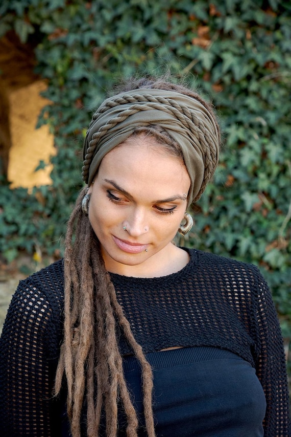 Women Headbands Cotton Wide Braided Hair Band for Face Wash Boho Style Huachi Women main image 4