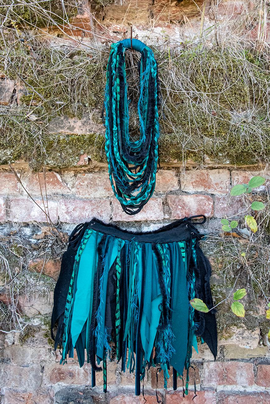 スカート Belt Fringe Tweed Mermaid Skirt Crayme il_fullxfull.6695789895_dg93.jpg