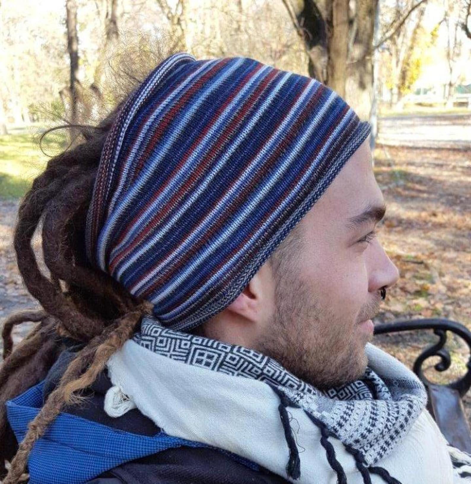 Mens Headband Mens Hair Accessories Dreadlock Tube Headband Etsy UK