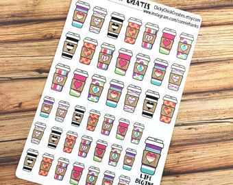 COFFEE! Life begins after coffee!  PLANNER STICKERS! Perfect for coffee dates or just a little more color! {#160620}