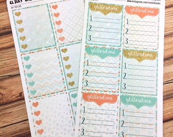 Top 3 GLITTERDONE and CHECKLIST Planner Stickers - CHEERS collection - perfect fit for Inkwell, Erin Condren, Happy Planner! {#170111-30}