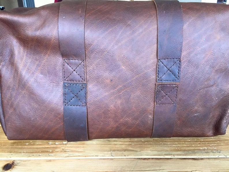 Leather Duffle Bag Weekender Overnighter Traveler - Etsy