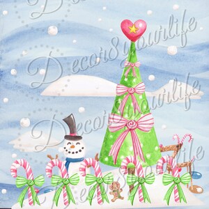 Cute Gnomes Christmas Scrapbook Digital Paper Collection: One Sgnomey Christmas