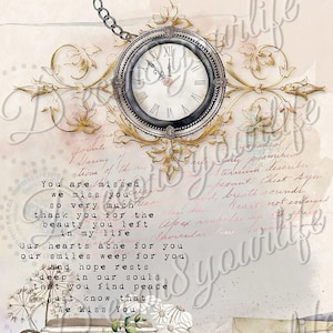 Carta per album digitale Shabby Chic - Love Letters. Usala su diari, biglietti e altro ancora!
