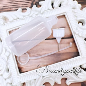 1-Ounce Precision Tip Glue Applicator Bottle with White Lid | Craft Supplies | Glue Applicators | Scrapbook Supplies | DIY Supplies