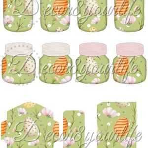 Spring Easter Egg Digital Ephemera Pack: Scrapbook Paper (Digital Download)
