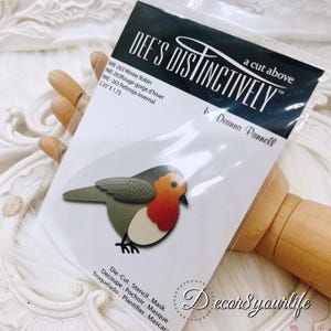 Bird Metal Cutting Die – Robin | Metal Cutting Die for Scrapbooking, Cardmaking & Journals |  Scrapbook Supplies | Craft Supplies