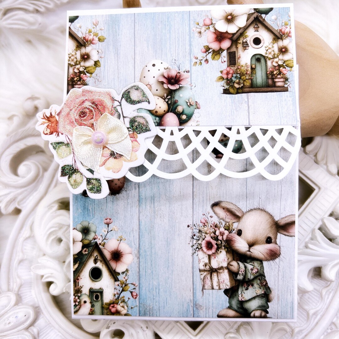 Easter Notepad Easter Bunny Notepad | Handmade Cottage Core Stationery | Planner ...