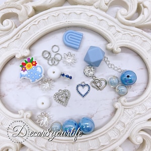 Winter Blue Silicone Bead Kit for Beaded Pens - Craft Your Own DIY Pens | Beadable Pens Sold Separately | Choose Your Colors!