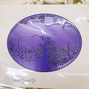 Moose Frame Metal Cutting Die for Scrapbooking, Cardmaking, Journals & Paper Crafts | Hot Off The Press Die-sets | DIY Crafts Supplies