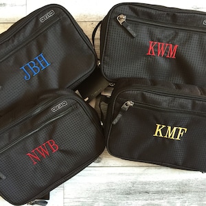 Monogrammed Toiletry Kit - Medicine Case - Travel Case - Gadget Case - GRADUATION and GROOMSMEN Gifts - Monogrammed &  personalized