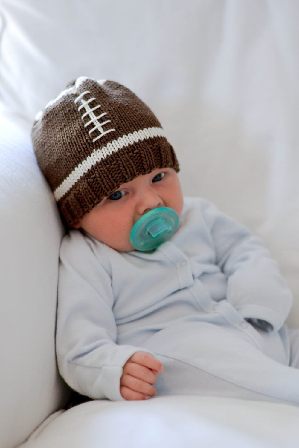 Knitting Pattern Football Baby Hat Knit Pattern Etsy Canada