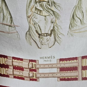Sublime Authentic Original HERMÈS Vintage French Paris &#39;Panache et Fantaisie&#39; Silk Scarf c.1959-Design by Hugo Grygkar-Stunning Collectable