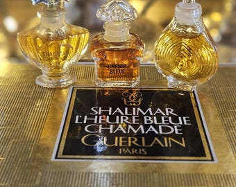 Rare Vintage French Guerlain SHALIMAR Paris Eau De Parfum Perfume